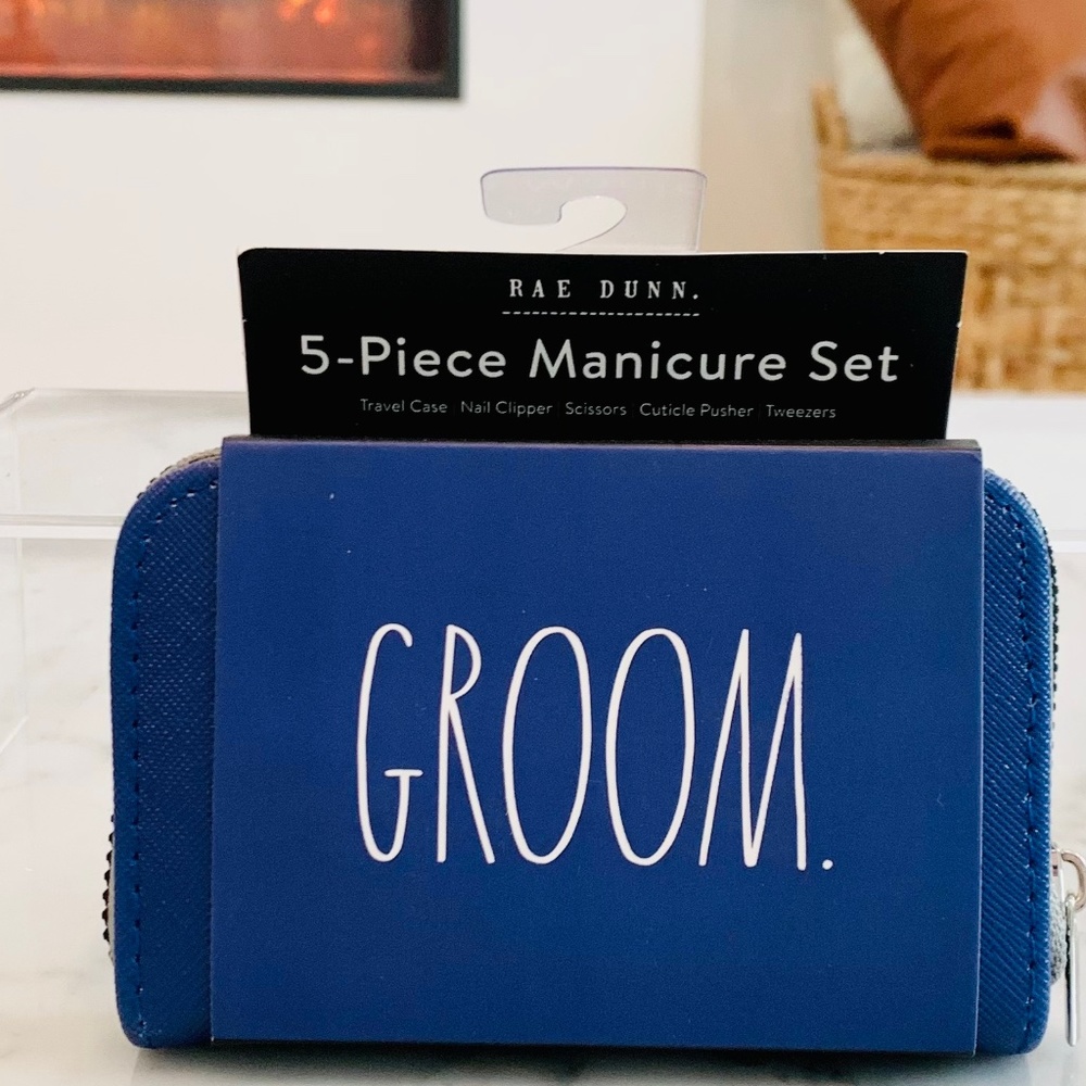 Rae Dunn GROOM 5 Piece Manicure Set